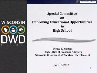 Special Committee on Improving Educational Opportunities in High School