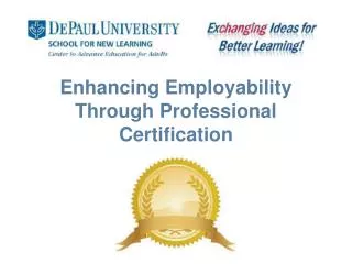 Enhancing Employability Through Professional Certification