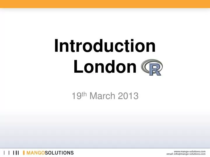introduction london
