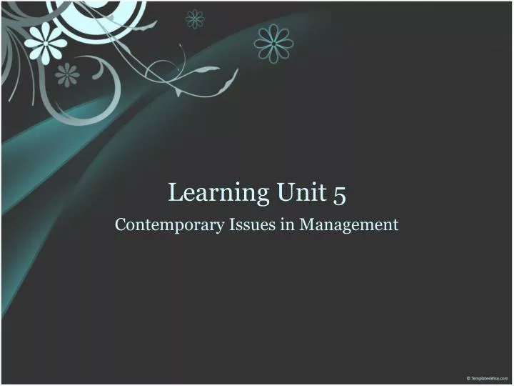 learning unit 5