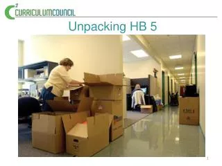 Unpacking HB 5