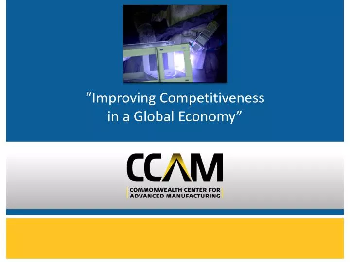 improving competitiveness in a global economy
