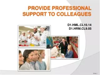 PROVIDE PROFESSIONAL SUPPORT TO COLLEAGUES