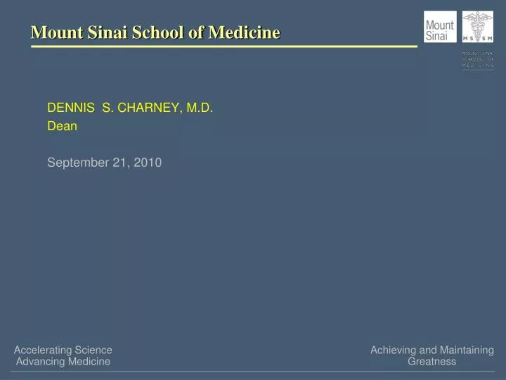 mount sinai school of medicine