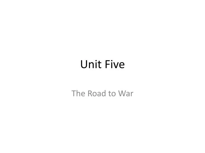 unit five