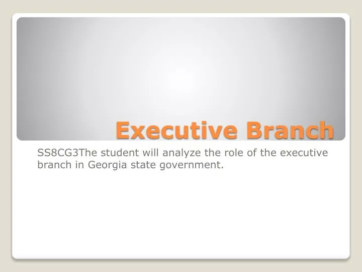 executive branch