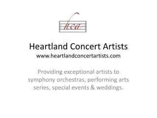 Heartland Concert Artists www.heartlandconcertartists.com