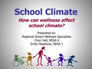 Presented by: Regional School Wellness Specialists Cheri Hall, RESA 4 Emily Meadows, RESA 1