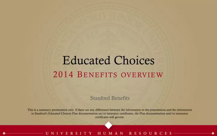 educated choices