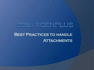 BSNL - XgenPlus