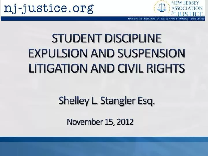 student discipline expulsion and suspension litigation and civil rights