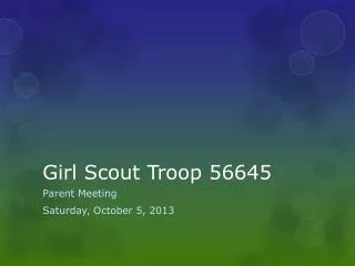 Girl Scout Troop 56645