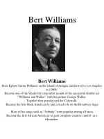 Bert Williams - slide 1