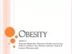 Obesity - slide 1