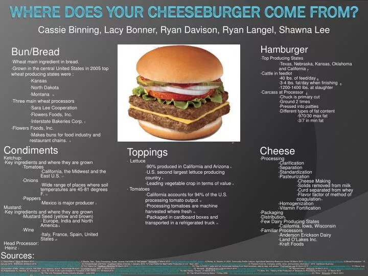 where does your cheeseburger come from