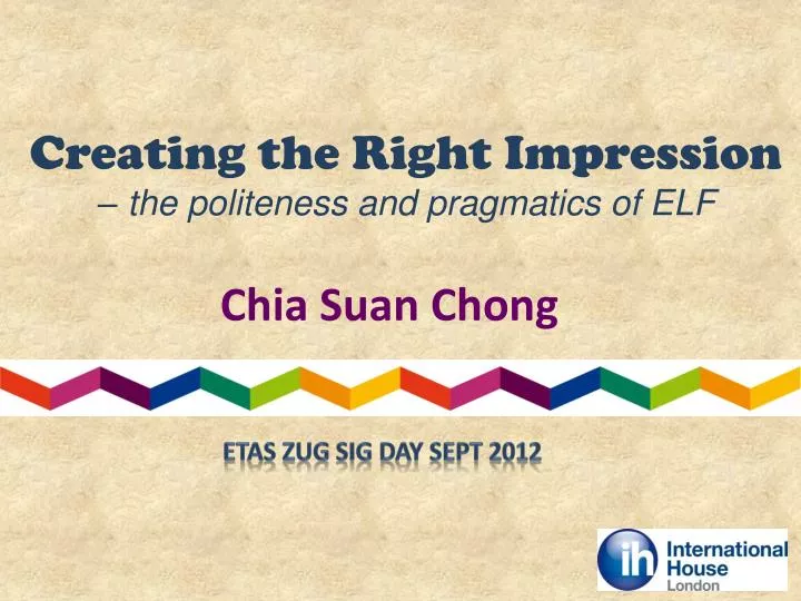 creating the right impression the politeness and pragmatics of elf