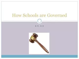 How Schools are Governed