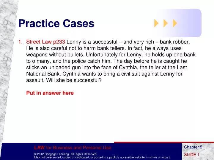 practice cases