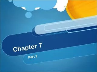 Chapter 7