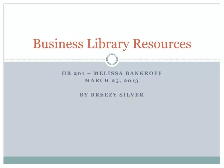 business library resources