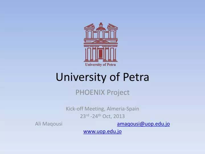 university of petra