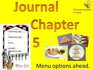 Journal 				Chapter 5