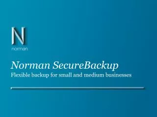 Norman SecureBackup