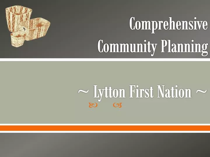 comprehensive community planning lytton first nation