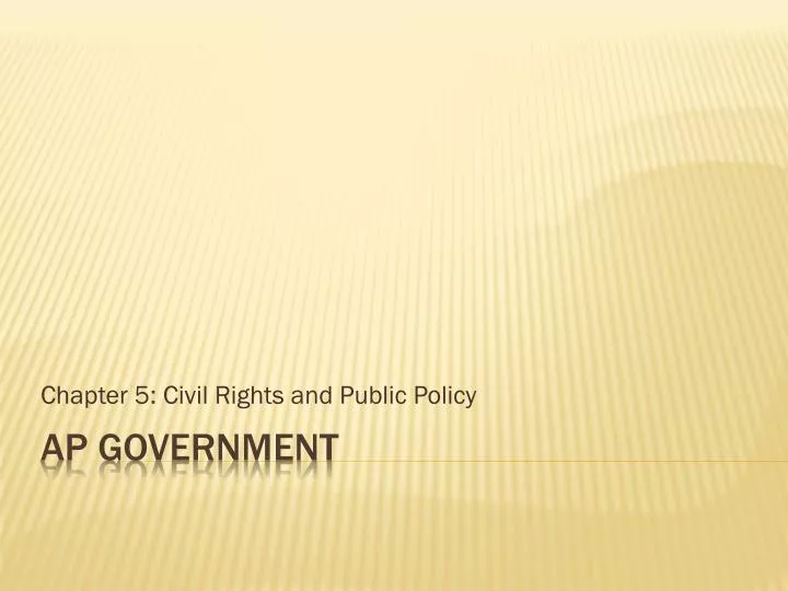 chapter 5 civil rights and public policy