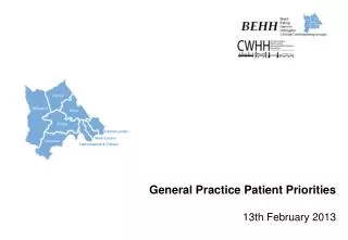 General Practice Patient Priorities 13th February 2013