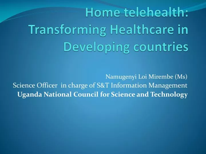 home telehealth transforming healthcare in developing countries