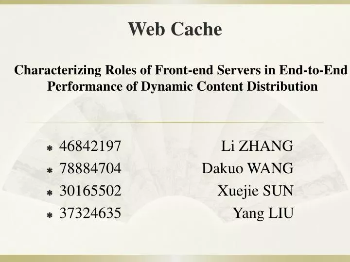 web cache