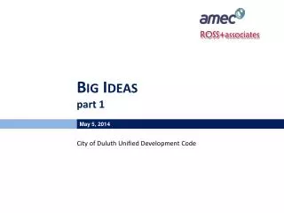 Big Ideas part 1
