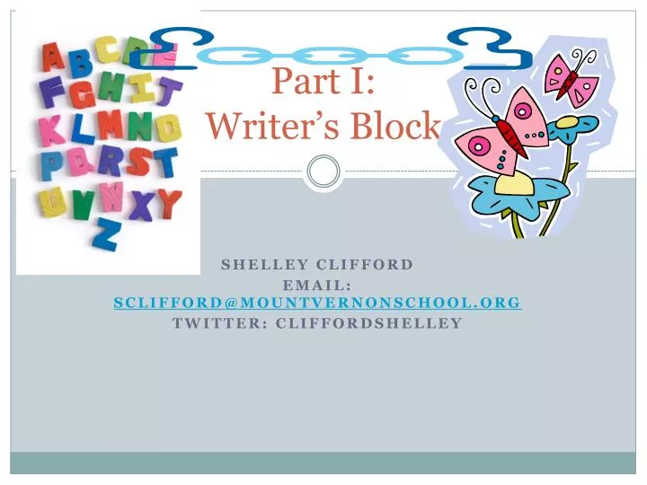 part i writer s block