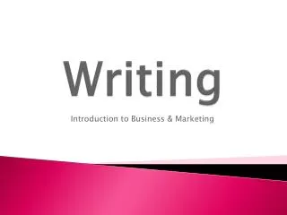 writing