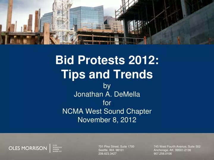 bid protests 2012 tips and trends