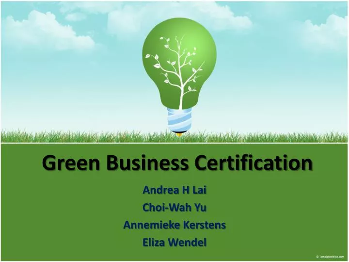 green business certification