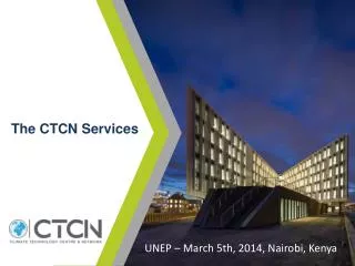 The CTCN Services