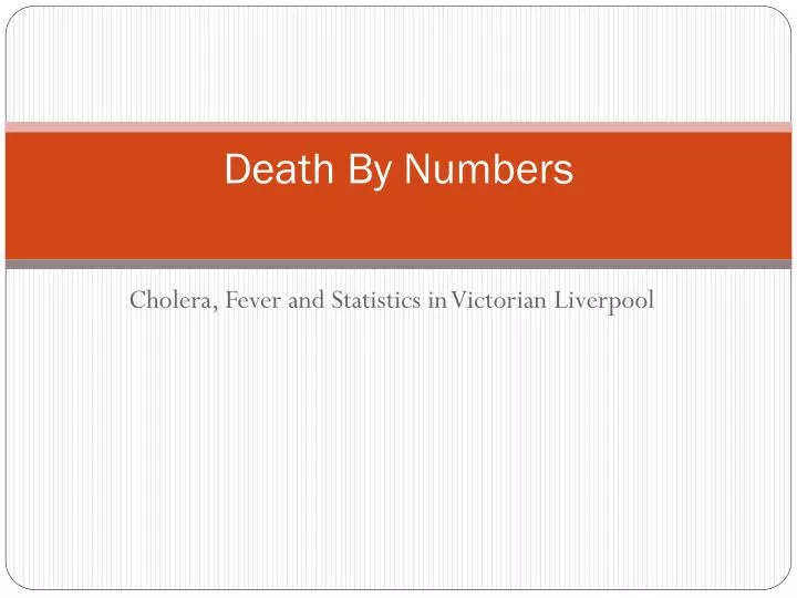 death by numbers
