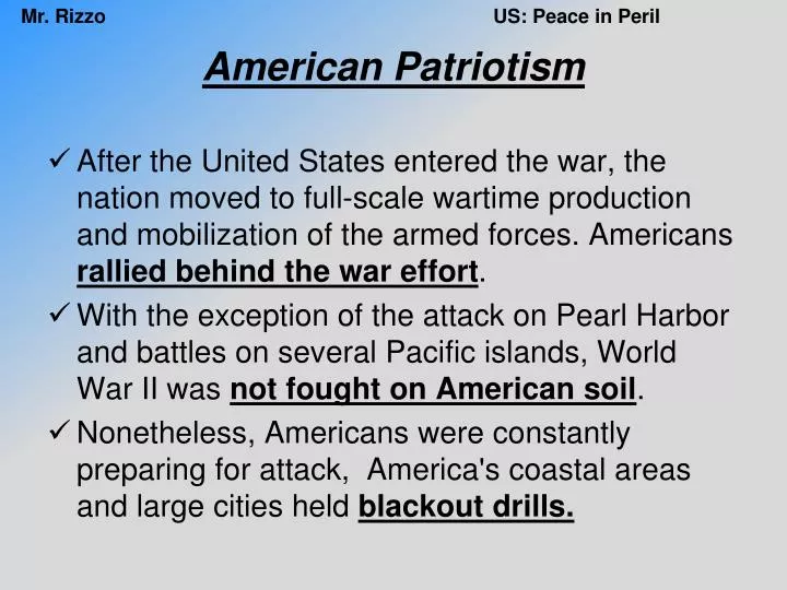 american patriotism