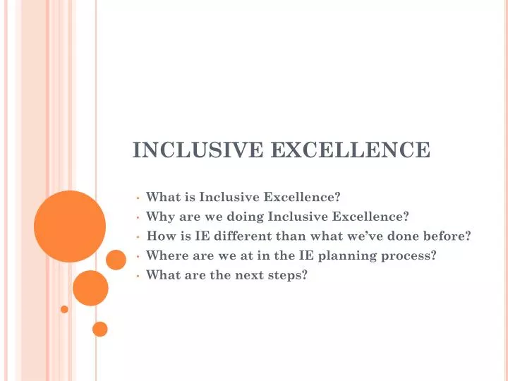 inclusive excellence