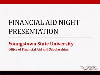 Financial Aid Night Presentation