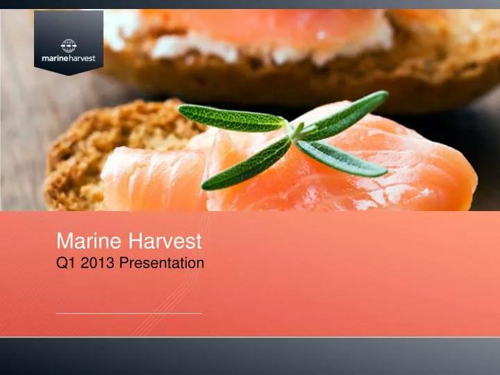 marine harvest q1 2013 presentation