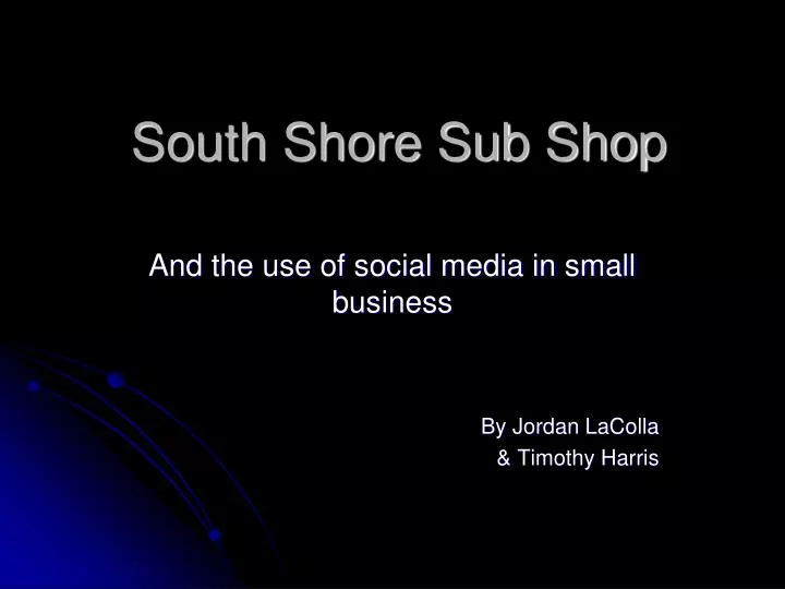 south shore sub shop