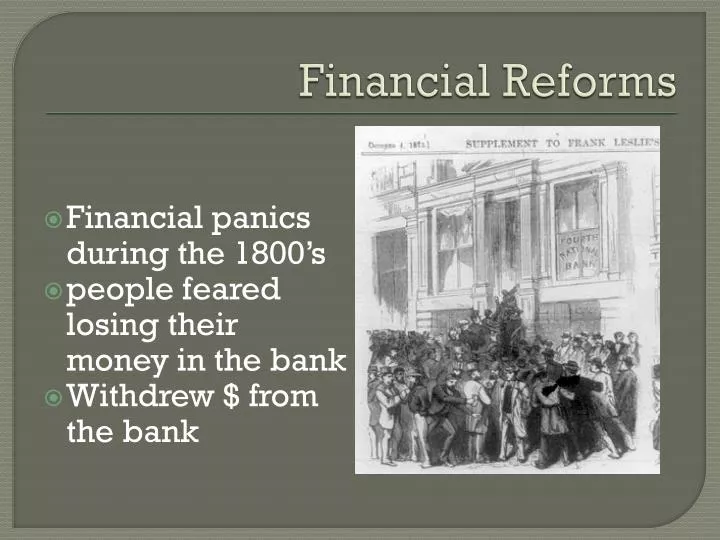 financial reforms
