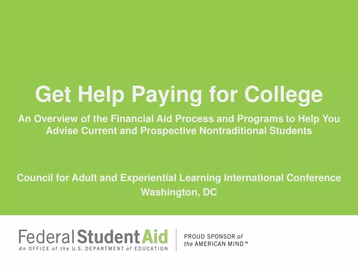 get help paying for college
