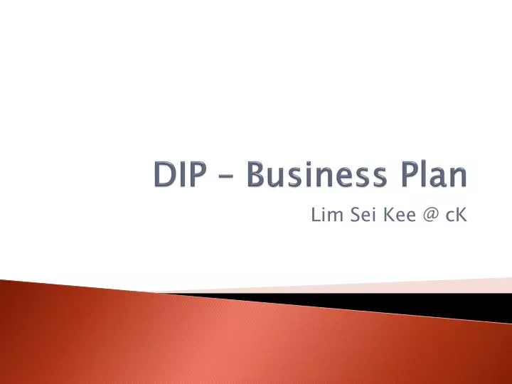 dip business plan