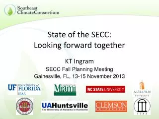 State of the SECC: Looking forward together