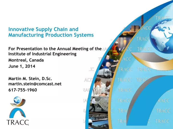 innovative supply chain and manufacturing production systems