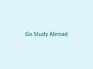 Go Study Abroad